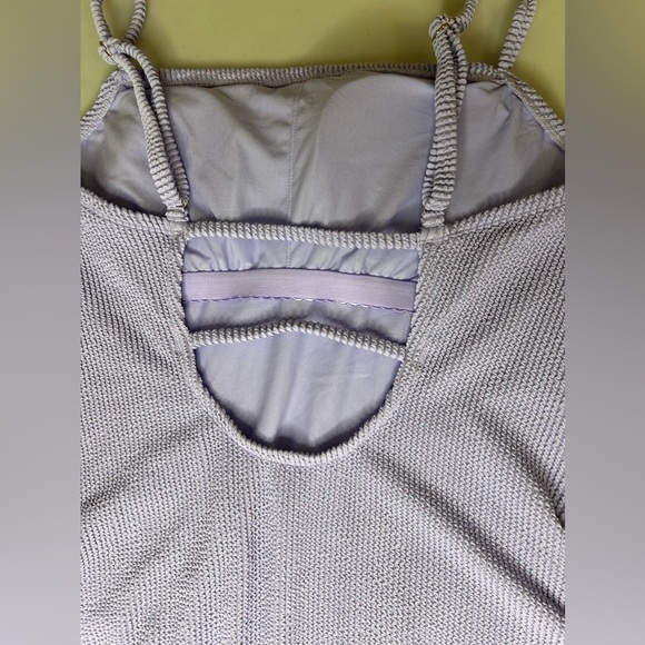 Kona Sol Women's Pucker Textured Square Neck High Coverage One Piece Swimsuit XL - Picture 6 of 7